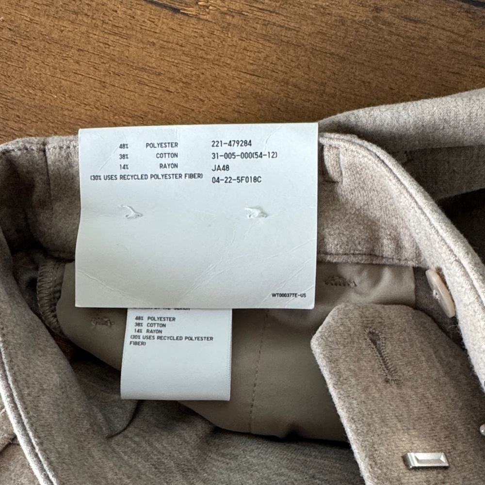 NWT Uniqlo Women's Cream Wide Leg Pants - Picture 3 of 3